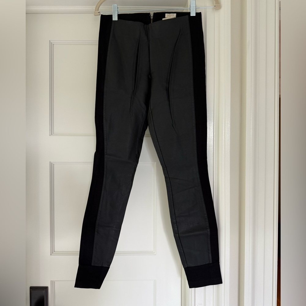 J. Crew Black GiGi Faux Leather Pants